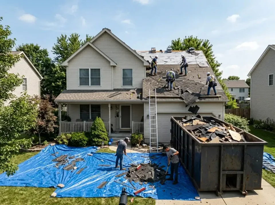 roof-replacement-debris-remova-004 — frequently asked questions, Cheapest Dumpster Rentals in Hobe Sound, FL